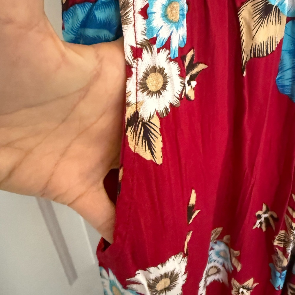 Rocks Red/pink Floral Jumpsuit - Picture 5 of 7